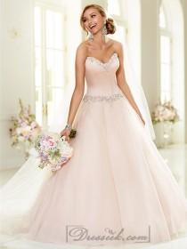 wedding photo -  Elegant Beaded Sweetheart Neckline Ball Gown Wedding Dresses