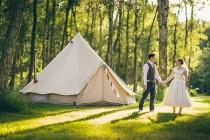 wedding photo - Quirky Vintage Campsite Outdoor Wedding
