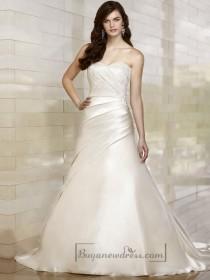 wedding photo -  Stunning Trumpet Sweetheart Wedding Dresses with Asymmetrical Pleated Skirt