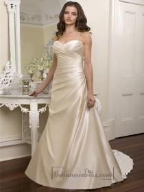 wedding photo -  Elegant Beaded Sweetheart Cross Bodice Wedding Dresses Featured Beaded Cutout Back