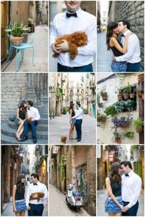 wedding photo - Barcelona Engagement Shoot with an Adorable Fluffy Addition