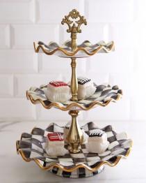 wedding photo - Courtly Check Tiered Server