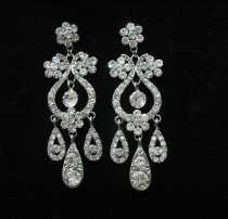 wedding photo -  Art Deco Wedding Earrings,Crystal Earrings,Jewelry,Rhinestone Earrings,Women,Gifts for her,Cyber Monday,Gifts for Her