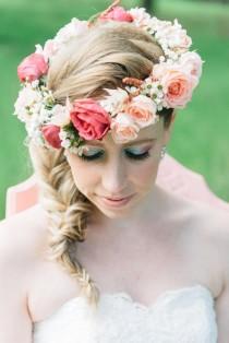 wedding photo - Whimsical Pink and Blue Garden Wedding {Earthbound Images} 