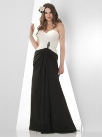 wedding photo -  Sweetheart Shirred Waist Fit and Flare Bridesmaid Dresses