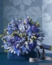wedding photo - Bouquets In Blue