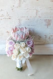 wedding photo - Prettiest Pink and Cream Protea Wedding {Lightburst Photography} 