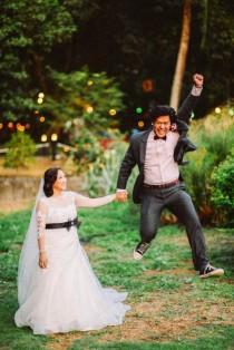 wedding photo - Black & Pink, Converse and Music Themed Wedding: Ajay & Ejay