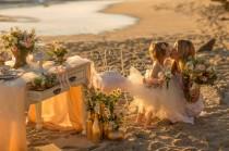 wedding photo - Mother Daughter Beach Wedding Ideas - Polka Dot Bride