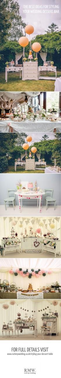wedding photo - Styling Your Dessert Table
