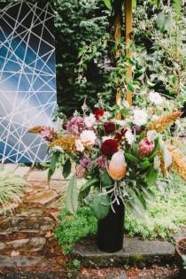 wedding photo - Extraordinary And Unique Mosaic-Themed Garden Wedding Inspiration 