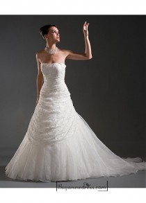 wedding photo -  Beautiful Elegant Exquisite Taffeta A-line Wedding Dress In Great Handwork