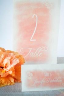 wedding photo - Printable Water Colour Table Numbers & Editable Card Sign {Free Download} 
