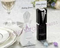 wedding photo -  Bride and Groom Favor Boxes and Place card holders TH001 with blank cards