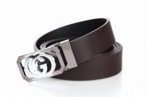 wedding photo - GUCCI GG Initials Brown Leather Belts