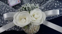 wedding photo -  #wedding #beachwedding #lavender #sachets #favors #romantic #chic #rustic #organza #ribbon #white #rose #bridalshower
