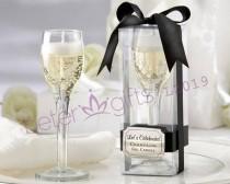wedding photo - "Let's Celebrate!" Champagne Flute Gel Candle