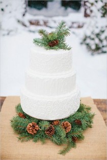 wedding photo - Winter Wedding Idea: Wreaths