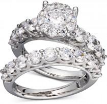 wedding photo - Prestige Unity Diamond Bridal Ring Set in 14k White Gold (2 ct. t.w.)
