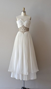 wedding photo - 40s Wedding Dress / Vintage 1940s Wedding Dress / Lagniappe Gown