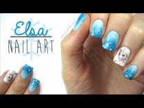 wedding photo - Elsa Frozen Nail Art!