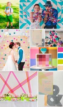 wedding photo - Neon Wedding Inspiration