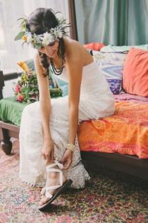 wedding photo - Win A Celia Grace Wedding Dress   Sseko Designs Bridal Sandals