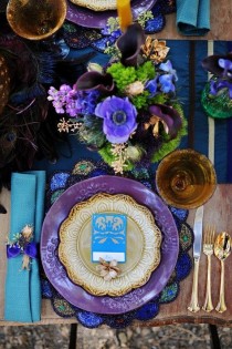 wedding photo - Purples And Blues