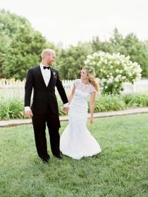 wedding photo - Black tie and bright florals wedding inspiration