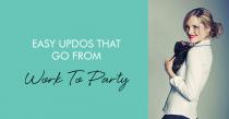 wedding photo - Easy Updos That Go From Work To Party