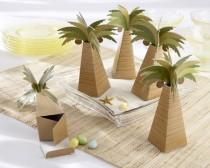 wedding photo - Palm Tree Favor Box Party Decoration Ideas