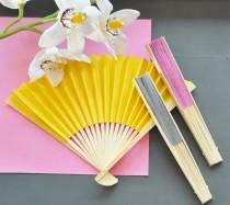 wedding photo - Colored Paper Fans