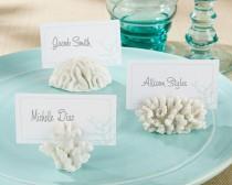 wedding photo - Coral Place Card/Photo Holder Favor (Set Of 6)