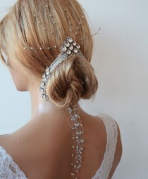 wedding photo - Wedding Headband, Wedding Hair Accessory, Bridal Headband, Rhinestone Crystal Headband, Bridal Hair Accessory
