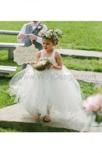 wedding photo -  Flower girl dress Ivory tutu dress, cap sleeves chiffton roses, baby tutu dress, toddler tutu dress,newborn