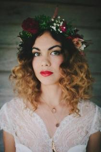 wedding photo - 9 Ways to Wear a Floral Wreath for your Wedding