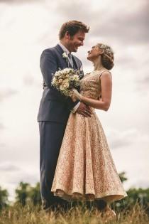 wedding photo - A 1950s Dress For A Second Hand Books And 1940s Vintage Inspired East London Wedding