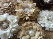 wedding photo -  7 shabby chic flowers, brown, beige, ivory colors.