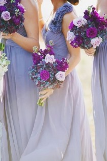 wedding photo - Purple Bridesmaids