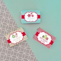 wedding photo -  Personalized Winter Mini Candy Bar Wrappers