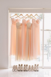 wedding photo -  Coral Bridesmaid Dresses