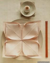wedding photo - Lotus Napkin Fold
