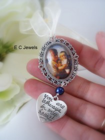 wedding photo - Custom Bouquet Charm with a Pearl Accent - Pick your color
