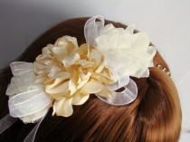 wedding photo -  Gold Bridal Headband - Bridal Hairband - Bridal Headband - Wedding Hair Accessories - Flower Hair Accessory