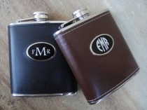 wedding photo - Personalized Flask, Custom Flask, Monogrammed Flask, Engraved Flask, Hip Flask: Gift for Him, Groomsmen, Bachelor, Bridesmaid, Fathers Day