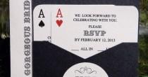 wedding photo - Panel Pocket - CLASSIC VEGAS - Vegas Or Poker Themed Wedding Invitations