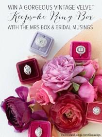 wedding photo - Win a Gorgeous Vintage Velvet Heirloom with The Mrs Box