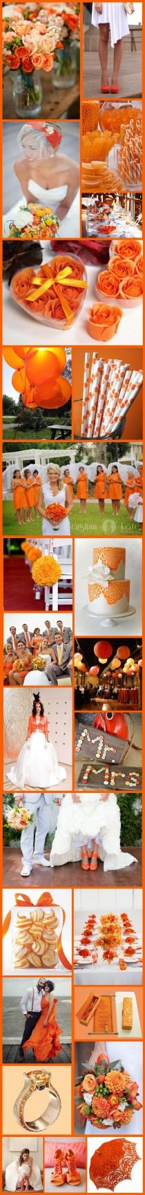 wedding photo - Wednesday Wedding Inspiration: Citric Orange