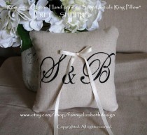 wedding photo - Ring Pillow- FREE SHIPPING-Ringbearer Pillow- Weddings-Ring Pillows-Ringbearer Pillows-Shabby Chic Weddings-Rustic Weddings-Flower Girl