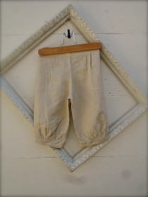 wedding photo - size 1-3 or  4-6 years linen beige tan KNICKER PANTS,  linen beige knickers for little boys,  linen pants for boys, ring bearer